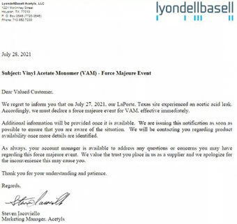 巴斯夫等化工巨头集体遭遇不可抗力,化工原料供应紧张,全行缺货