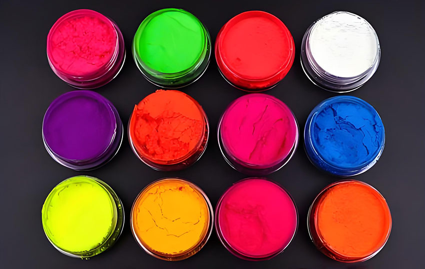 荧光颜料色粉实拍图