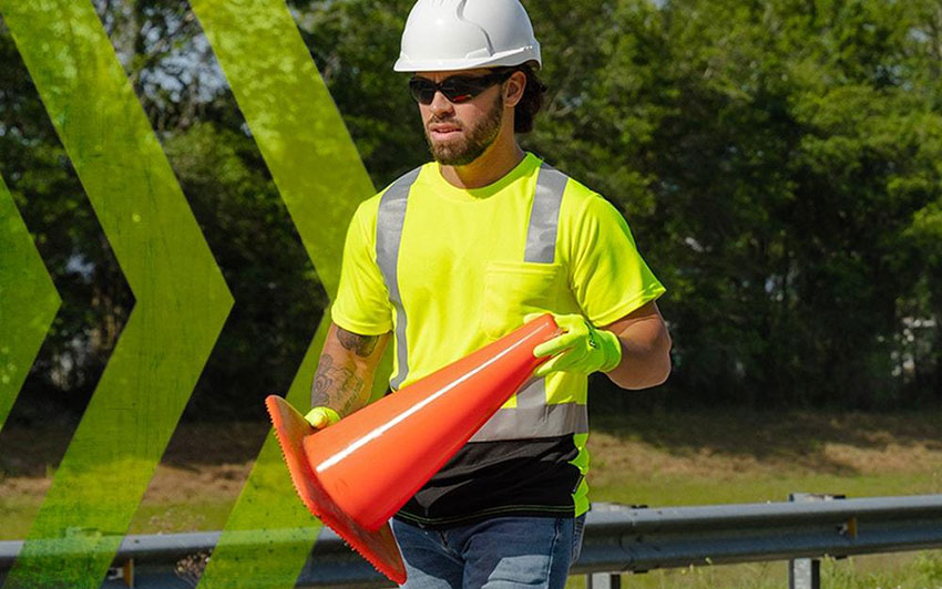 荧光颜料安全应用交通警示背心