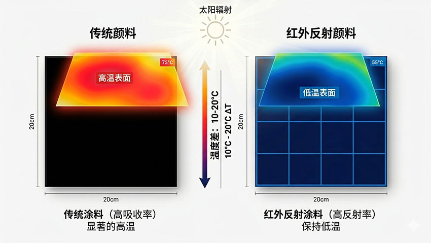 红外反射颜料的功能特点、原理与主要应用领域解析