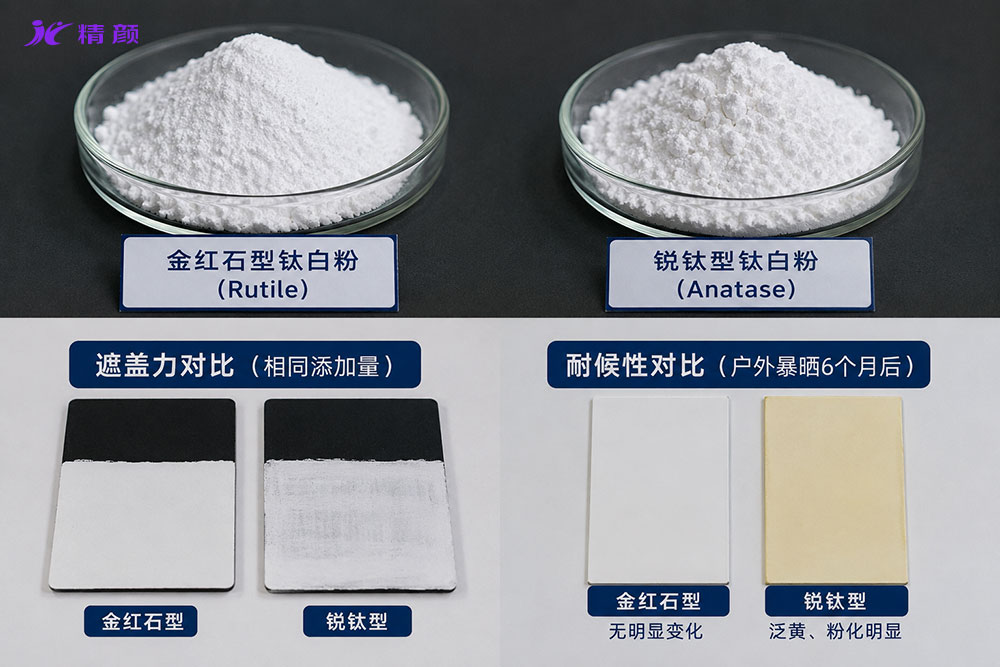 金红石型与锐钛型钛白粉遮盖力与耐候性对比