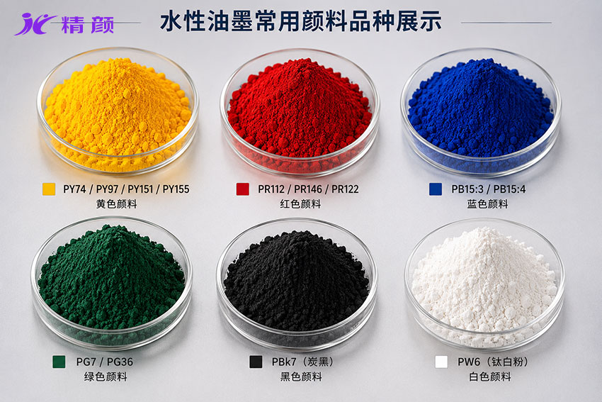 水性油墨中常用的颜料品种展示