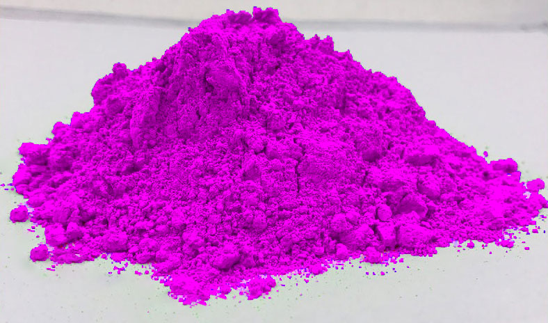 旭成FL605荧光紫色粉实拍图