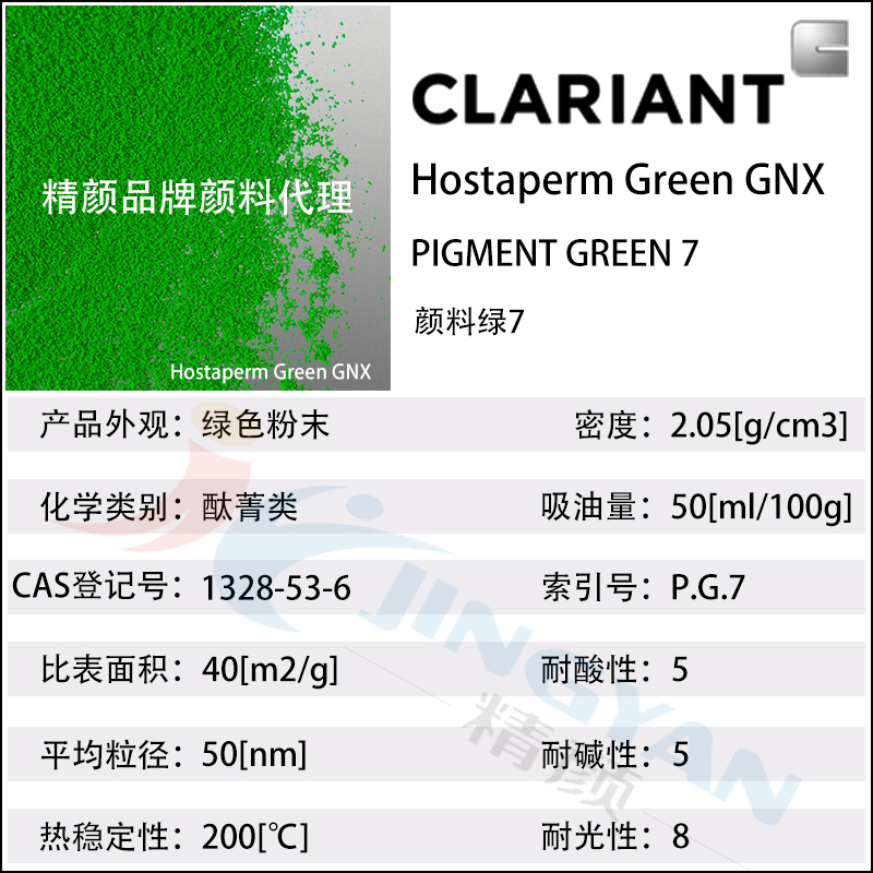 科莱恩GNX酞菁绿Hostaperm GNX涂料用酞菁绿颜料(颜料绿7)