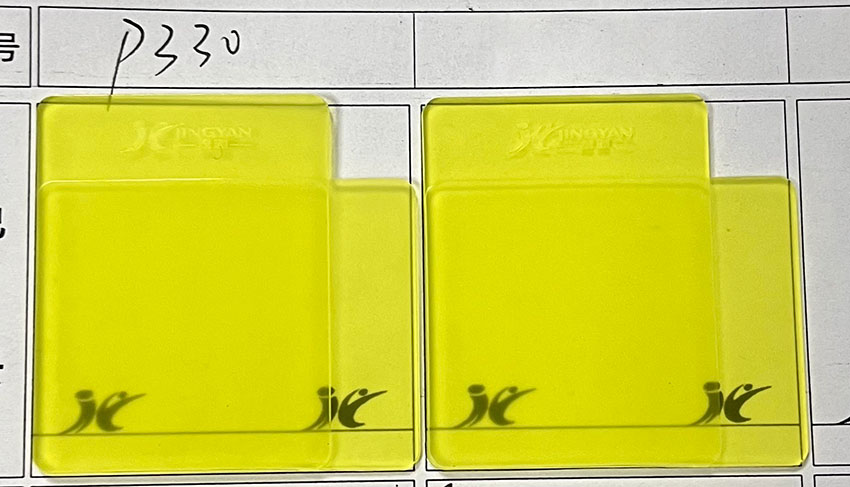 润巴 Ranbar Yellow P330 颜料黄3（PY3）全色与冲淡色板